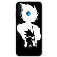 MRCİLETİSİM Huawei P30 Lite Kılıf HD Desen Baskılı Arka Kapak + Temperli Cam - Anime