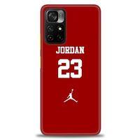 Xiaomi Poco M4 Pro 5G Kılıf HD Baskılı Kılıf - Jordan Kırmızı + Tam Ekran Koruyucu