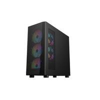1ST PLAYER FD5-M SİYAH 600W 80+ ARGB 4X12CM FAN TEMPERLİ CAM MESH USB 3.0 M-ATX KASA