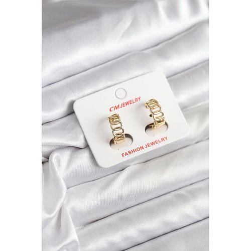 14K Gold Renk Kaplama Samanyolu Model CM Kadın Küpe