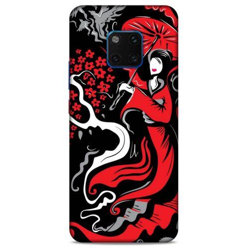 Lopard Huawei Mate 20 Pro Uyumlu Kılıf Soyut Sanat (11) Baskılı Tam Koruma