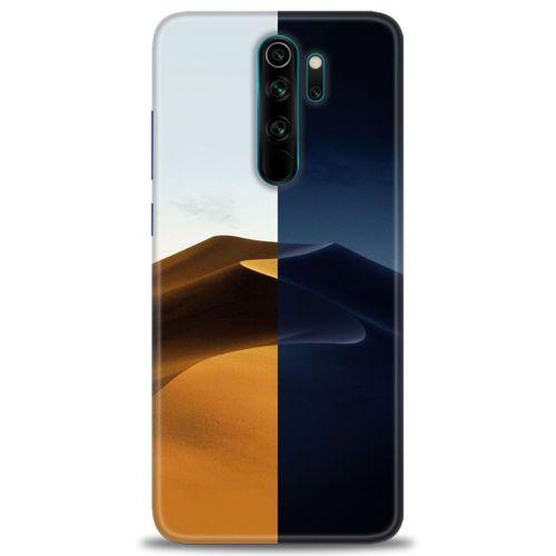 Xiaomi Redmi Note 8 Pro Kılıf HD Baskılı Kılıf - Gece ve Gündüz + Tam Ekran Koruyucu