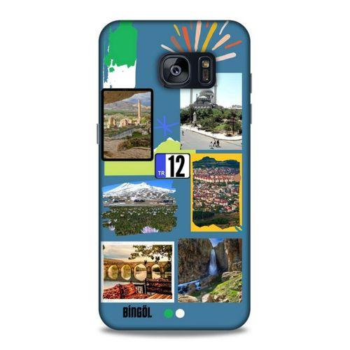 Lopard Samsung Galaxy S7 Edge Uyumlu Kılıf Şehirli ※ (12) Bingöl Koruyucu Silikon