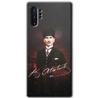 Potkal Hediye Fabrikası Samsung Galaxy Note 10 Plus HD Baskılı Kılıf + 9D Tam Ekran Koruyucu - Kemal Atatürk