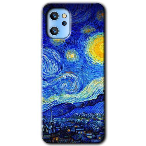 Reeder S19 Max Pro Kılıf HD Desen Baskılı Arka Kapak - Starry Night
