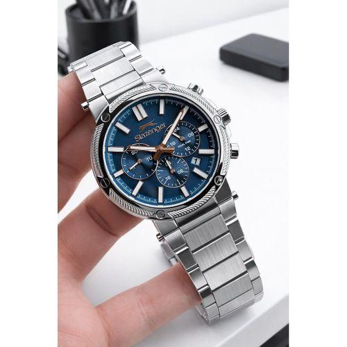 Slazenger Çelik Kordon İç Fonksiyonları Aktif 10 Atm+Bileklik Hediyeli Erkek Kol Saati VS.BLKT.0893