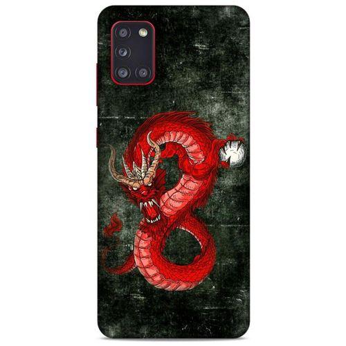 Samsung Galaxy A31 Kılıf Dragons (23) Ultra Koruma Kılıfı Tatoo Kırmızı Ejderha
