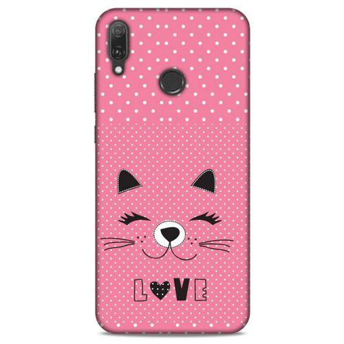 Lopard Huawei Y9 2019 Uyumlu Kılıf Kediler (14) Lansman Kılıf Love Cat