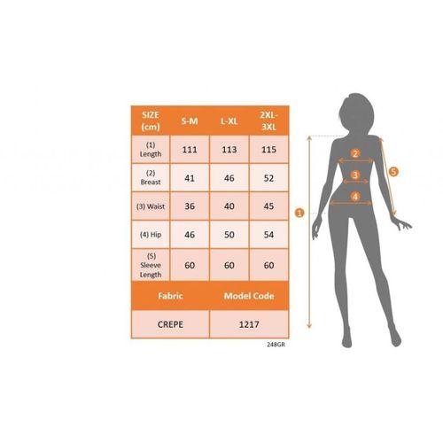 Kadın Uzun Kollu V Yaka Puantiyeli Krep Midi Boy Elbise