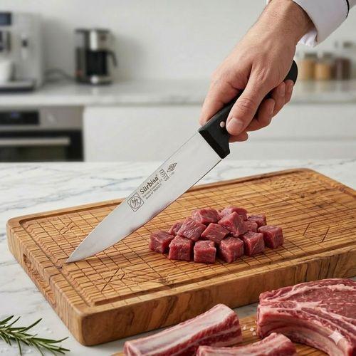 Sürmene Kasap Bıçağı 30 cm Keskin Et Doğrama Kuşbaşı Kemik Sıyırma Kurban Kesim Bıçağı Sürbisa 61021