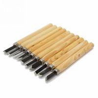 10 Parça Ahşap Heykel Torna Keski Seti Torna Başlayanlar İçin Profesyonel Oyma Seti