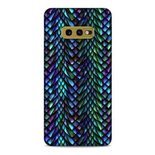 Samsung Galaxy S10e Kılıf Dragons (1) Kılıfı Ejderha Pulları Rainbow