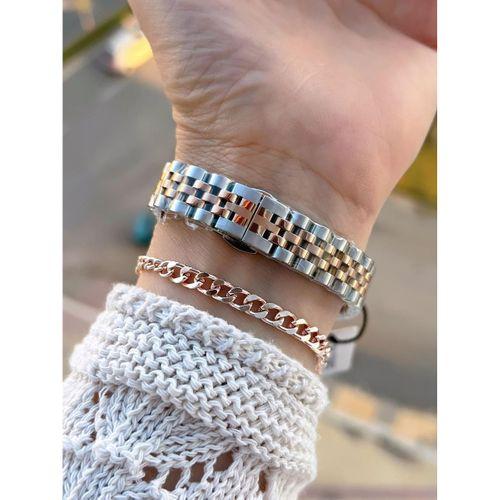 Tom Jones Çelik Kordon Kararma Renk Atma Yapmaz 3 Atm Suya Dayanıklı Kadın Kol Saati BTJ.YN10105.5