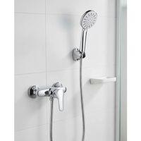 4 Fonksiyonlu Krem El Duşu Seti Spiral Hortum Ve Duş Askısı