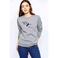 CS GO Now You Baskılı Gri Kadın Sweatshirt