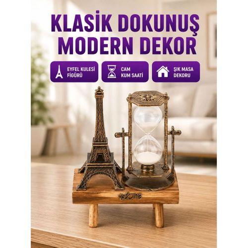 Masa Üstü Ahşap Kum Saati – Dekoratif, Dayanıklı Ve Şık