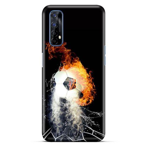 Lopard Oppo Realme 7 Uyumlu Kılıf FireX (35) Fit Design Kılıf Futbol
