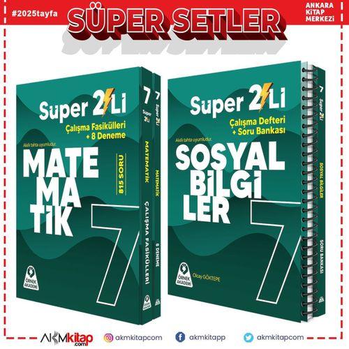 Örnek Akademi 7.Sınıf Süper İkili Matematik ve Sosyal Bilgiler Seti 2 Kitap