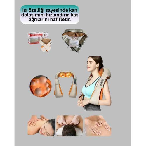 Ovmalı Isıtmalı Boyun Omuz Bel Masaj Aleti Kas Ve Eklem Ağrılarına Etkili