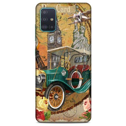Retro (37) Desen Silicone Cover Renkli Samsung Galaxy A51 Kılıf