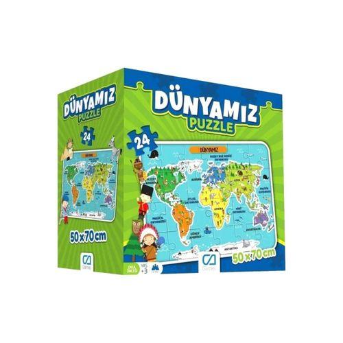 Eğitici Oyuncak 5025 CA Games, Dünyamız 24 Parça Puzzle / +3 yaş