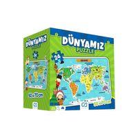 Eğitici Oyuncak 5025 CA Games, Dünyamız 24 Parça Puzzle / +3 yaş