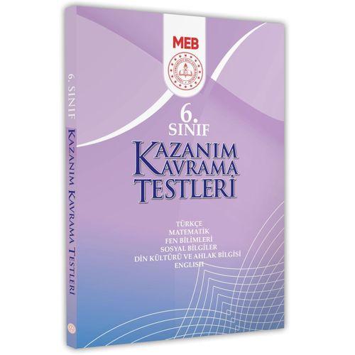 2025 6 Sınıf MEB Tüm Dersler Kazanım Kavrama Testleri KKT Yaprak Test Kitabı(Renkli Basım A4 Boyut)