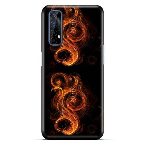 Lopard Oppo Realme 7 Uyumlu Kılıf FireX (23) Ultra Koruma Kılıfı Ateşten Simge