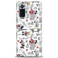 Xiaomi Redmi Note 10 Pro Kılıf HD Baskılı Kılıf - Mickey Şehirde + Tam Ekran Koruyucu
