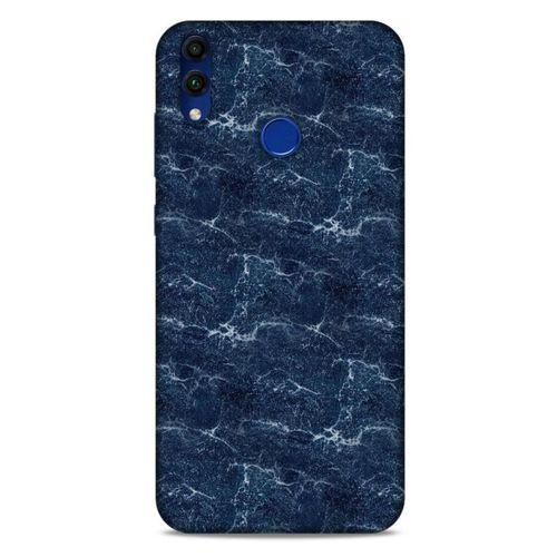 Mermer Desenli (15) Tema Antişok Kılıf Lacivert Huawei Honor 8C Kılıf
