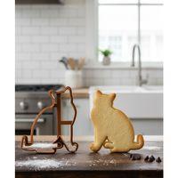 Arka Profilden Oturan Kedi Kurabiye Kalıbı ve Hamur Kesici – Şeker Hamuru ve Oyun Hamuru İçin Tek Parça Kalıp