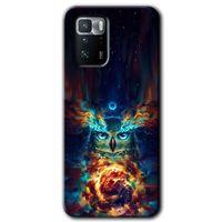 Poco x3 GT Kılıf Baskılı Kapak - Ballı Baykuş + 5D Tam Kaplayan Cam