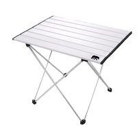 Kamp Ayısı® Küçük Alüminyum Katlanabilir Kamp ve Piknik Masası, Çantalı, Gri