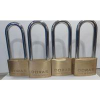 Doras Ersa 4'lü Set Uzun Kanca Pas Pirinç Asma Kilit 50 Mm