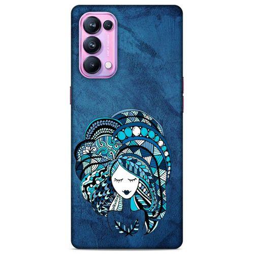 Lopard Oppo Reno 5 Pro 5G Uyumlu Kılıf Sürreal Yüzler ♀ (35) Fit Design Kılıf Baskılı