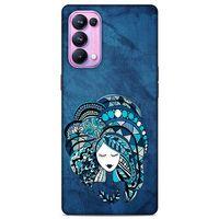 Lopard Oppo Reno 5 Pro 5G Uyumlu Kılıf Sürreal Yüzler ♀ (35) Fit Design Kılıf Baskılı