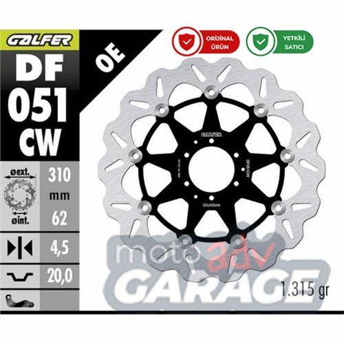 Galfer Honda Crf 1000 L Africa Twin için Ön Fren Diski  DF051CW