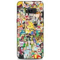 Samsung Galaxy S8 Plus Uyumlu Kılıf Rick And Morty (36) Glitter Kılıf Cop Morty