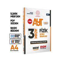2027 AYT MEBİ-OGM 3 ADIM Fizik Soru Bankası RENKLİ A4 Boyut Video Çözümlü BASKI ÜCRETİ
