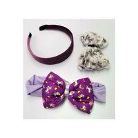 Renkli Desenli Taç Toka Bandana Set