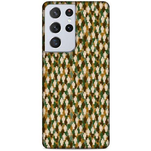 Lopard Samsung Galaxy S21 Ultra Uyumlu Kılıf Kamuflaj (48) Bumper Kılıf