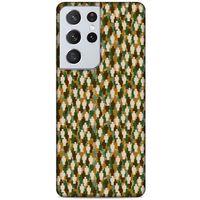 Lopard Samsung Galaxy S21 Ultra Uyumlu Kılıf Kamuflaj (48) Bumper Kılıf
