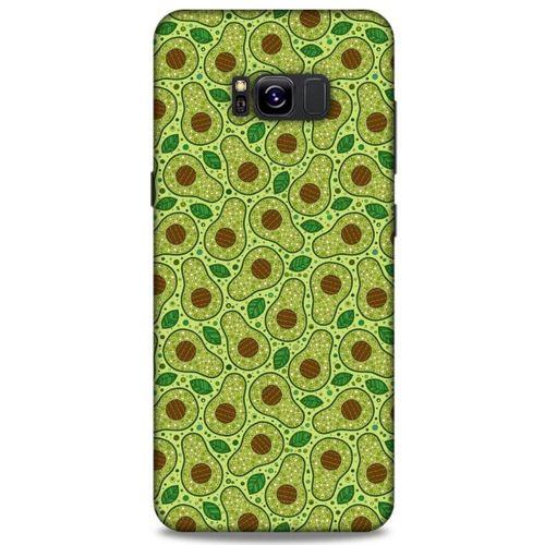 Frutix Avokado 01 Samsung Galaxy S8 Plus Kılıf Desenli Silikon