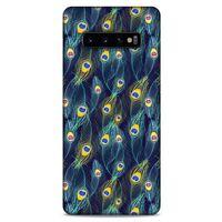 Samsung Galaxy S10 Plus Kılıf Desenli Özel Seri Tüyler (10) Full Koruma Kılıfı