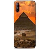 Oppo Realme C3 Kılıf Dünya Mimarisi (25) Antişok Kapak Giza Piramitler Mısır