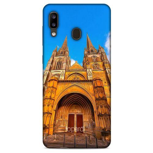 Samsung Galaxy A20 Kılıf Dünya Mimarisi (15) Antişok Kılıf Santa Maria Fransa