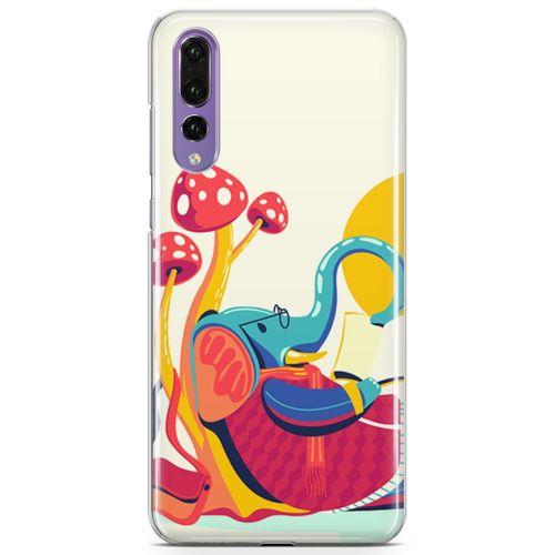Huawei P20 Pro Kılıf Entel Fil Arka Kapak Koruma Desenli Full Koruyucu