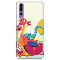 Huawei P20 Pro Kılıf Entel Fil Arka Kapak Koruma Desenli Full Koruyucu