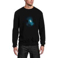 Undertale Gölge Baskılı Siyah Erkek Sweatshirt