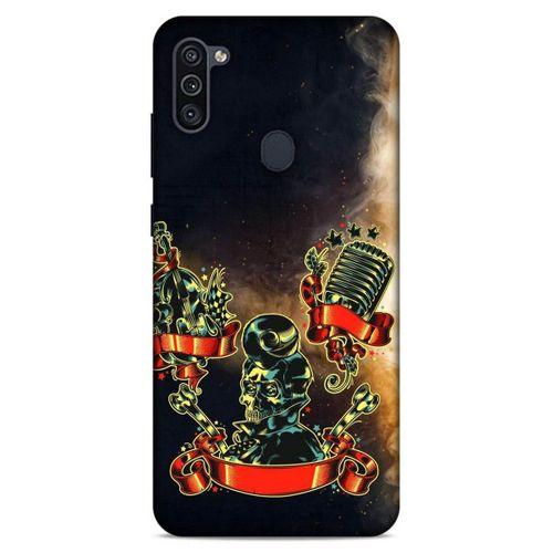Lopard Samsung Galaxy M11 Uyumlu Kılıf Tattoo's (16) Kalın Kılıf Karışık